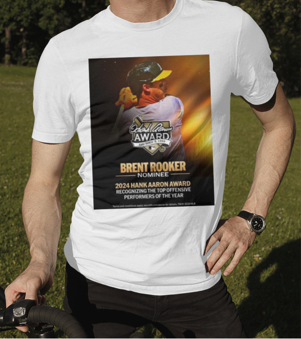 Brent Rooker Nominee 2024 Hank Aaron Award Recognizing The Top Offensive Performers Of The Year T-Shirt