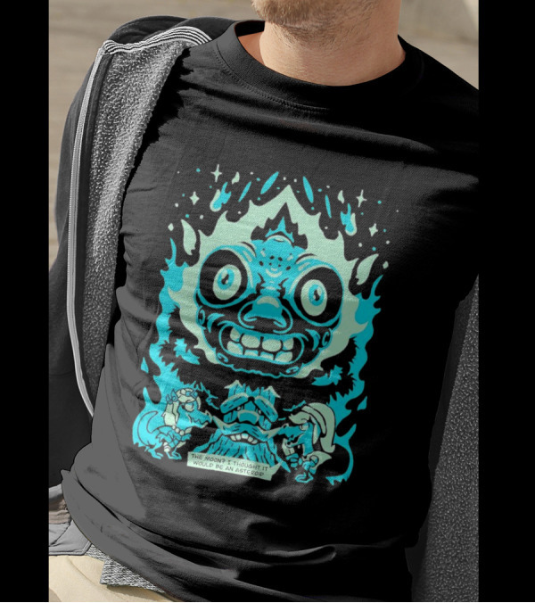 Dinosaur Link And Zelda With Majora's Mask Moon The Moon? I Thought It Would Be An Asteroid T-Shirt