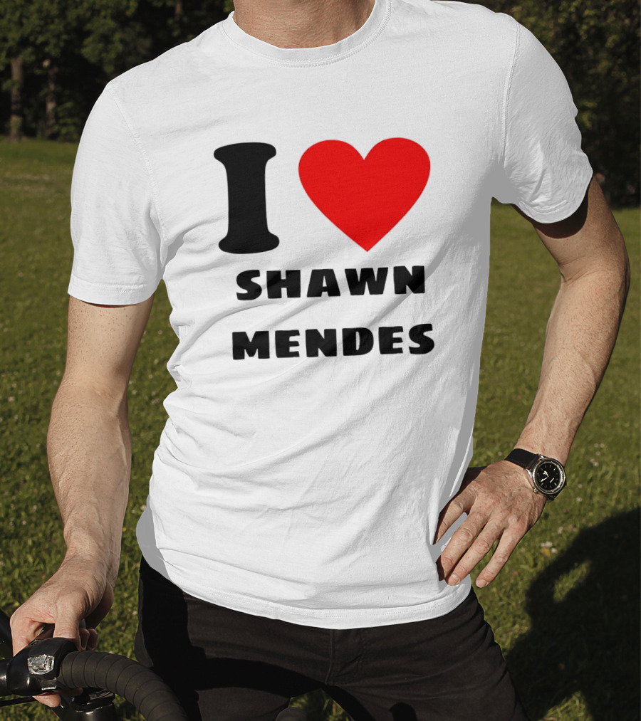 I Love Shawn Mendes Heart T-Shirt