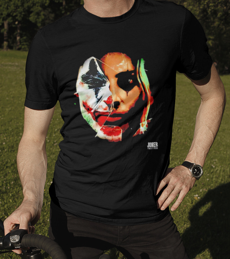 Joker Folie A Deux Fragmented Face Iconic Clown T-Shirt