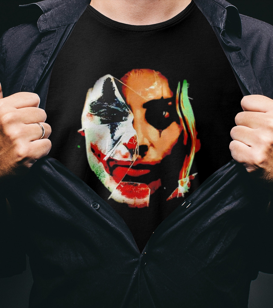 Joker Folie A Deux Fragmented Face Iconic Clown T-Shirt