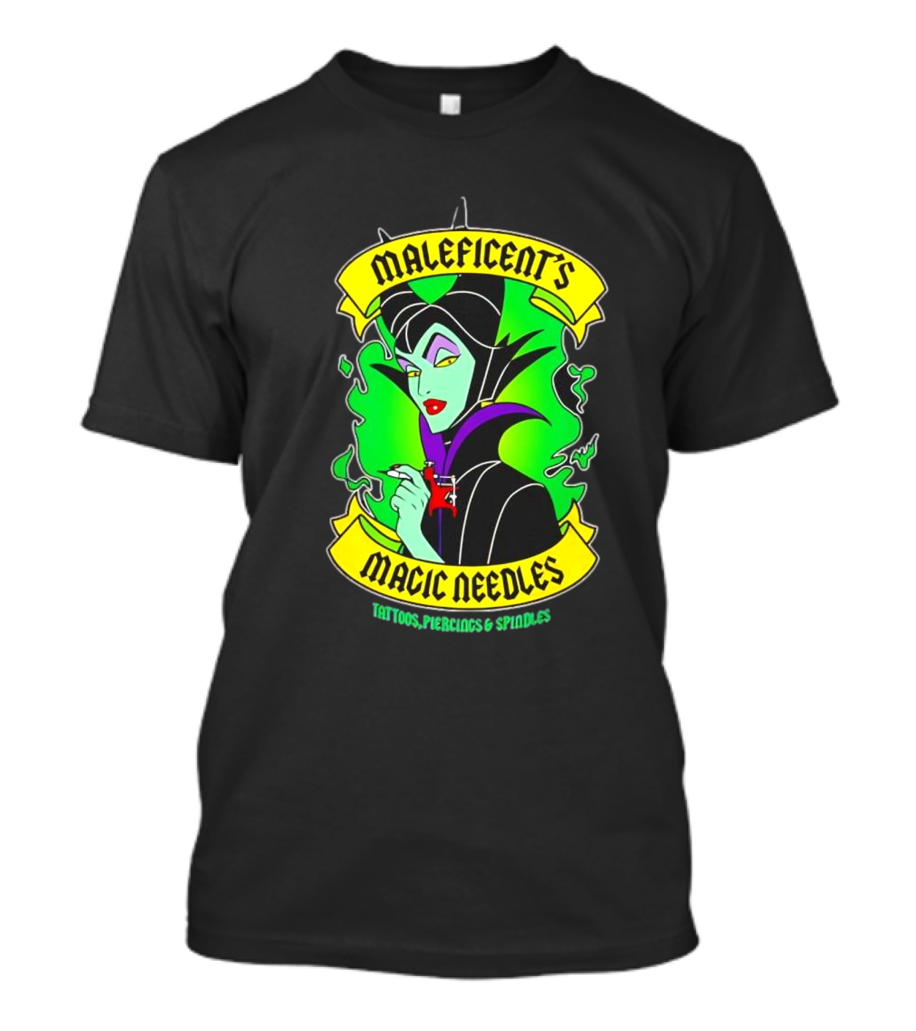 Maleficent's Magic Needles Tattoos Piercings And Spindles T-Shirt