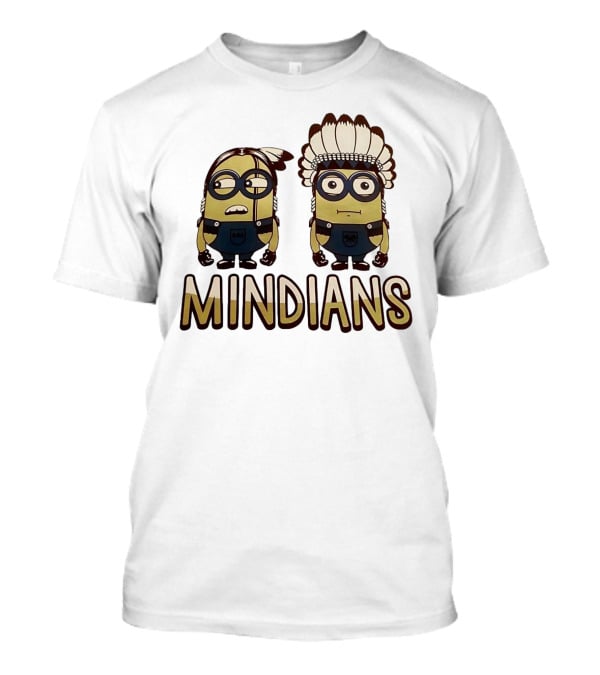 Mindian Minions With Native American Headdress T-Shirt