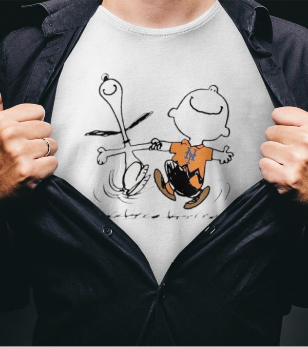MLB NLDS New York Mets 7-2 MetsWin Snoopy Charlie Brown T-Shirt