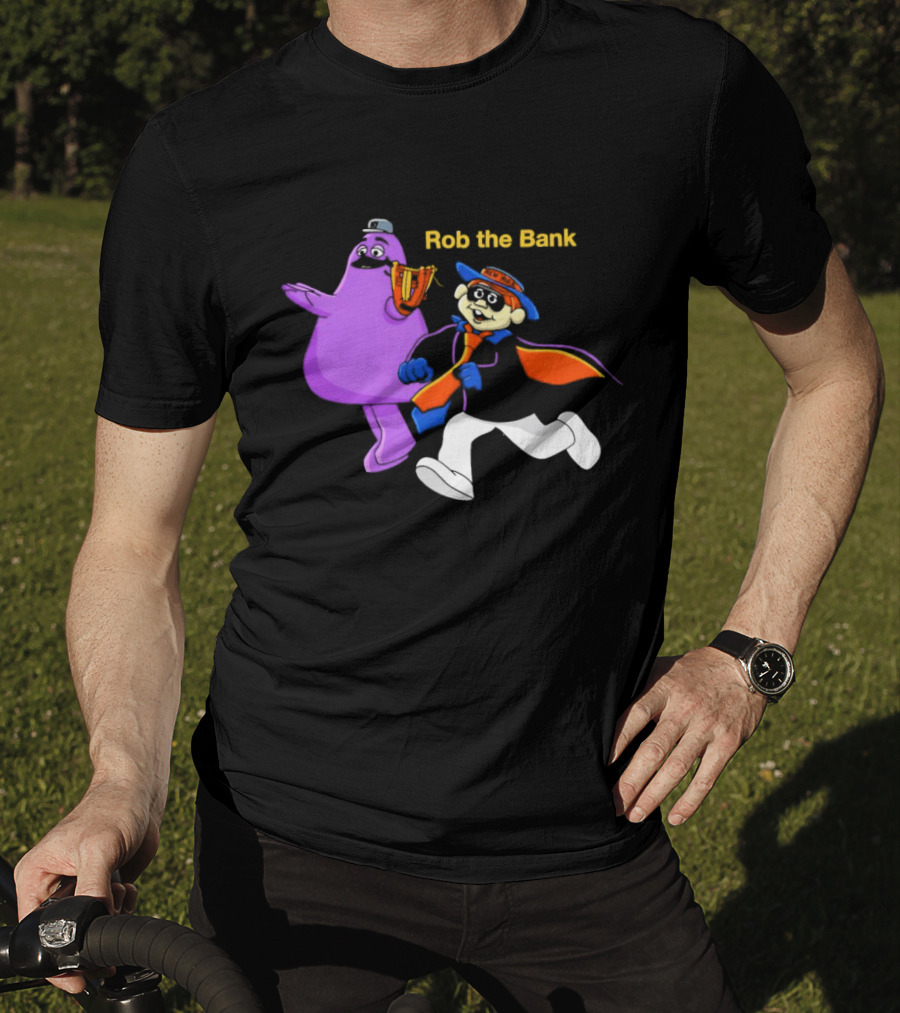 New York Mets Grimace Rob The Bank Hamburglar Duo T-Shirt