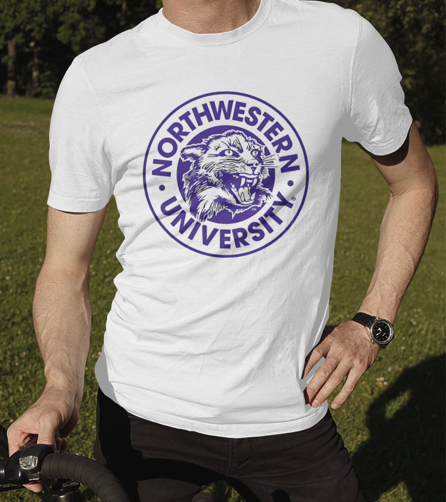 Northwestern University Vintage Wildcat Emblem T-Shirt
