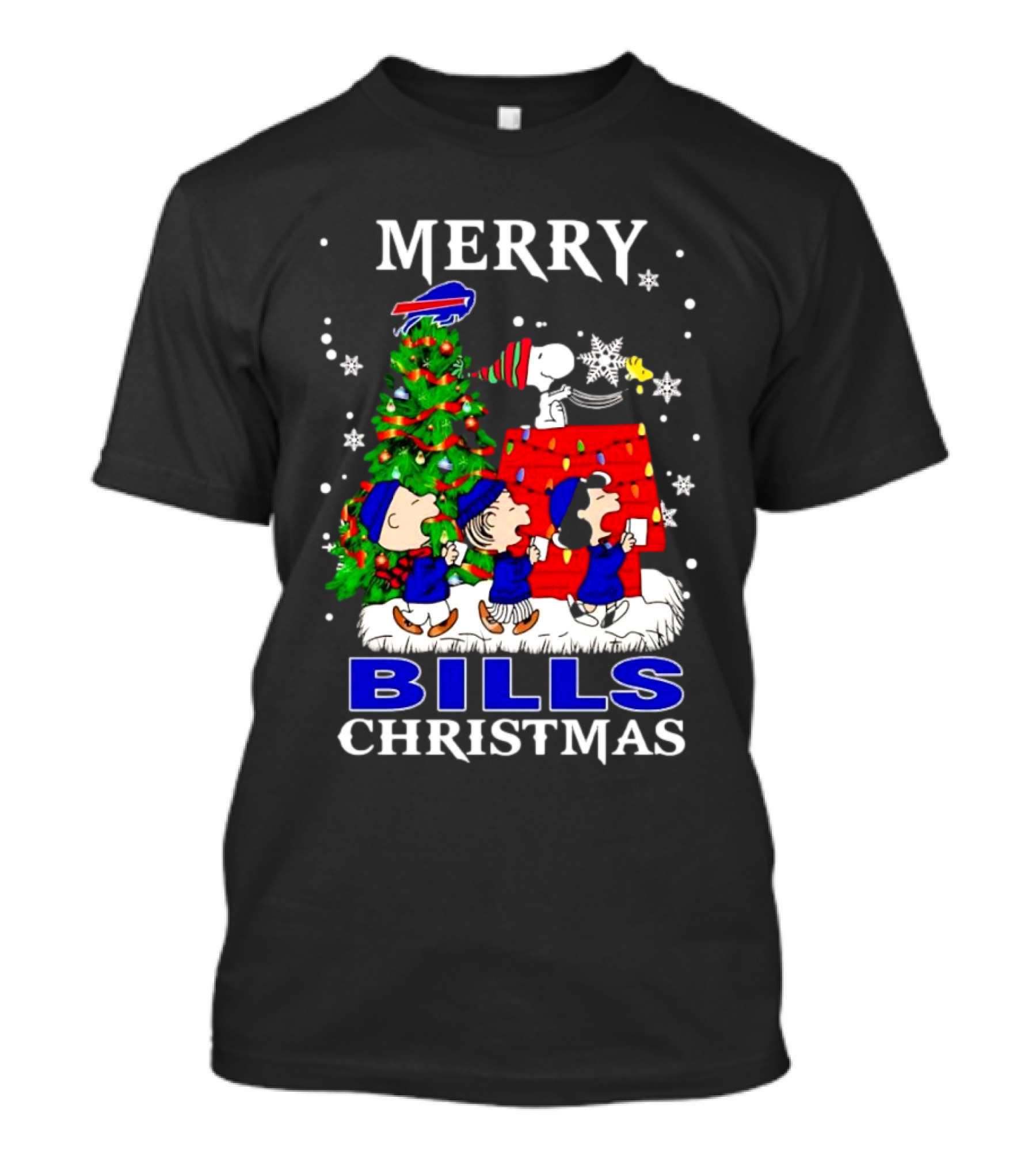 Merry Bills Christmas Peanuts Buffalo Bills T-Shirt