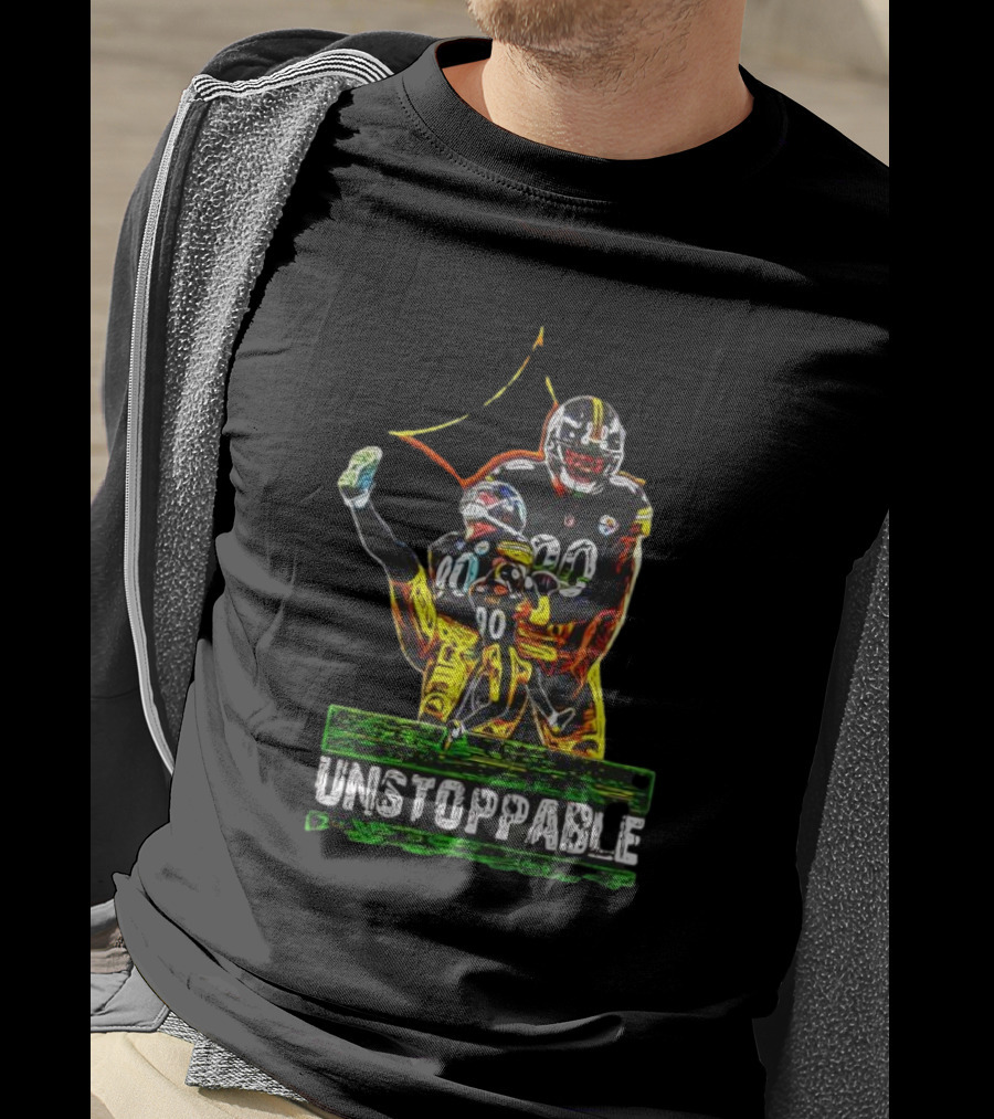 Pittsburgh Steelers T. J. Watt Unstoppable 90 Collage T-Shirt
