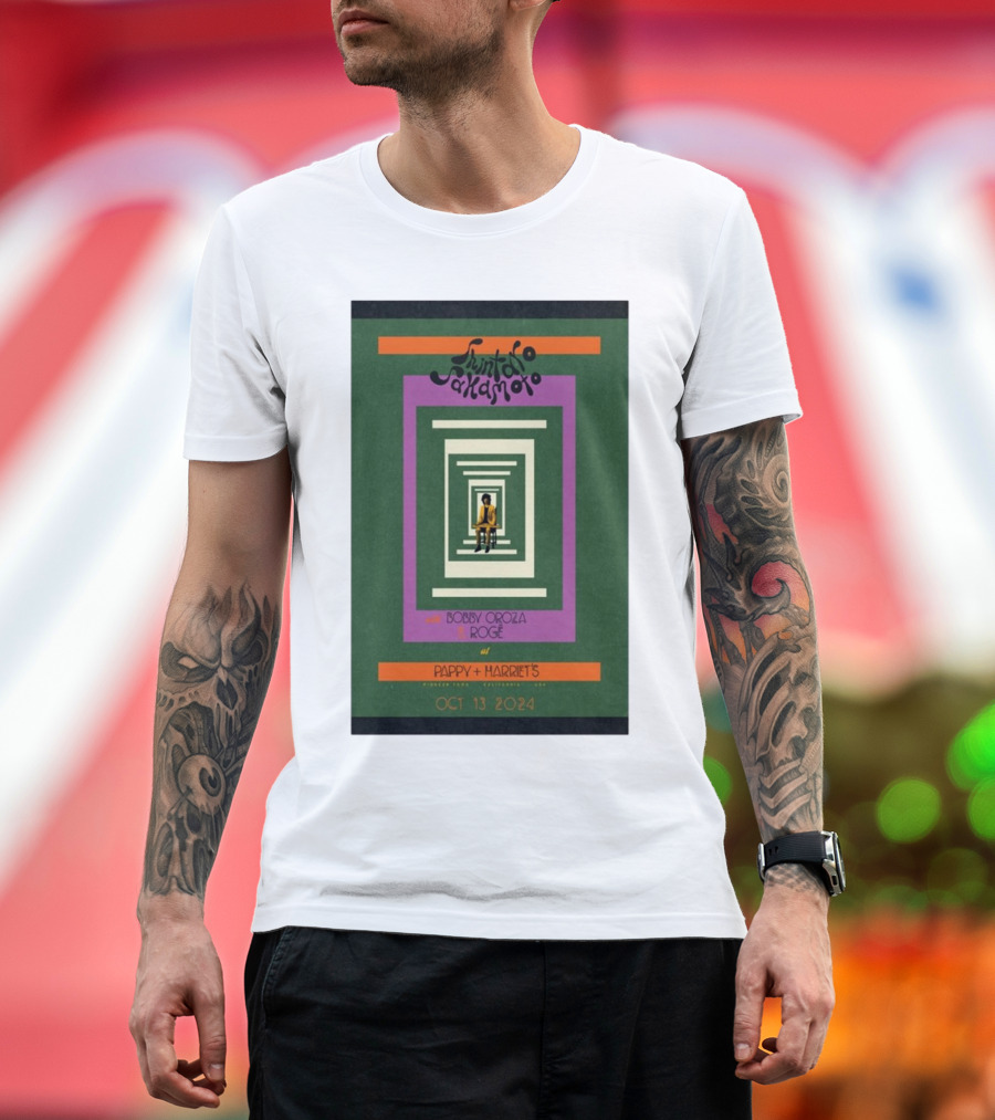 Junto Akaramo with Bobby Oroza and Rogê at Pappy + Harriet's Pioneertown CA Oct 13 T-Shirt