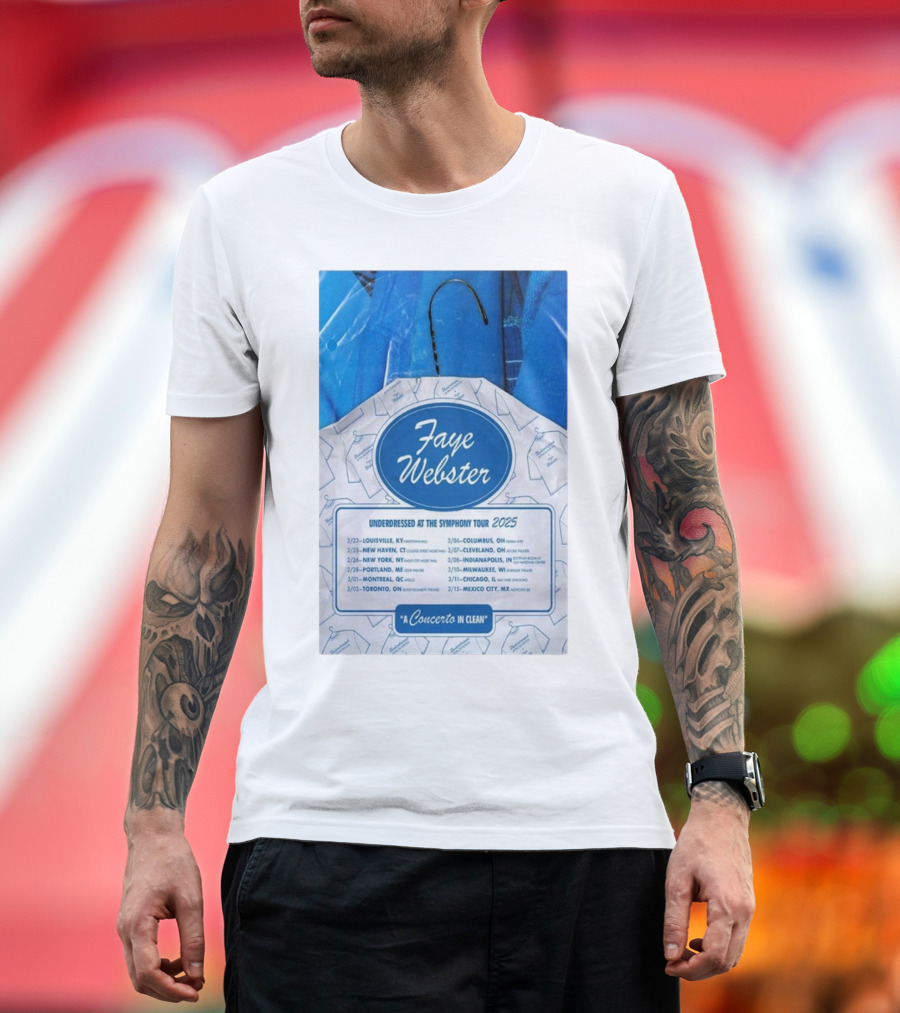 Faye Webster A Concerto in Clean Underdressed At The Symphony Tour 2025 Dates T-Shirt