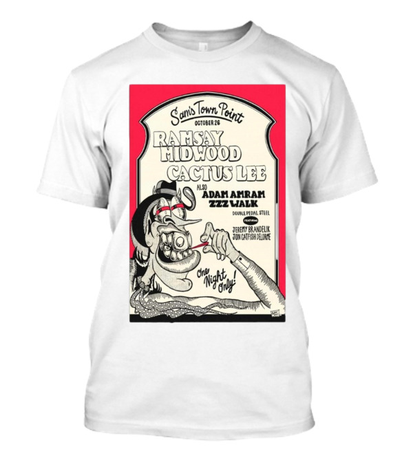 Sam’s Town Point October 26 Ramsay Midwood Cactus Lee Adam Amram Zzz Walk Austin Concert Event T-Shirt