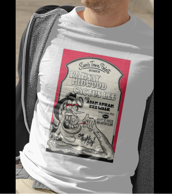 Sam’s Town Point October 26 Ramsay Midwood Cactus Lee Adam Amram Zzz Walk Austin Concert Event T-Shirt