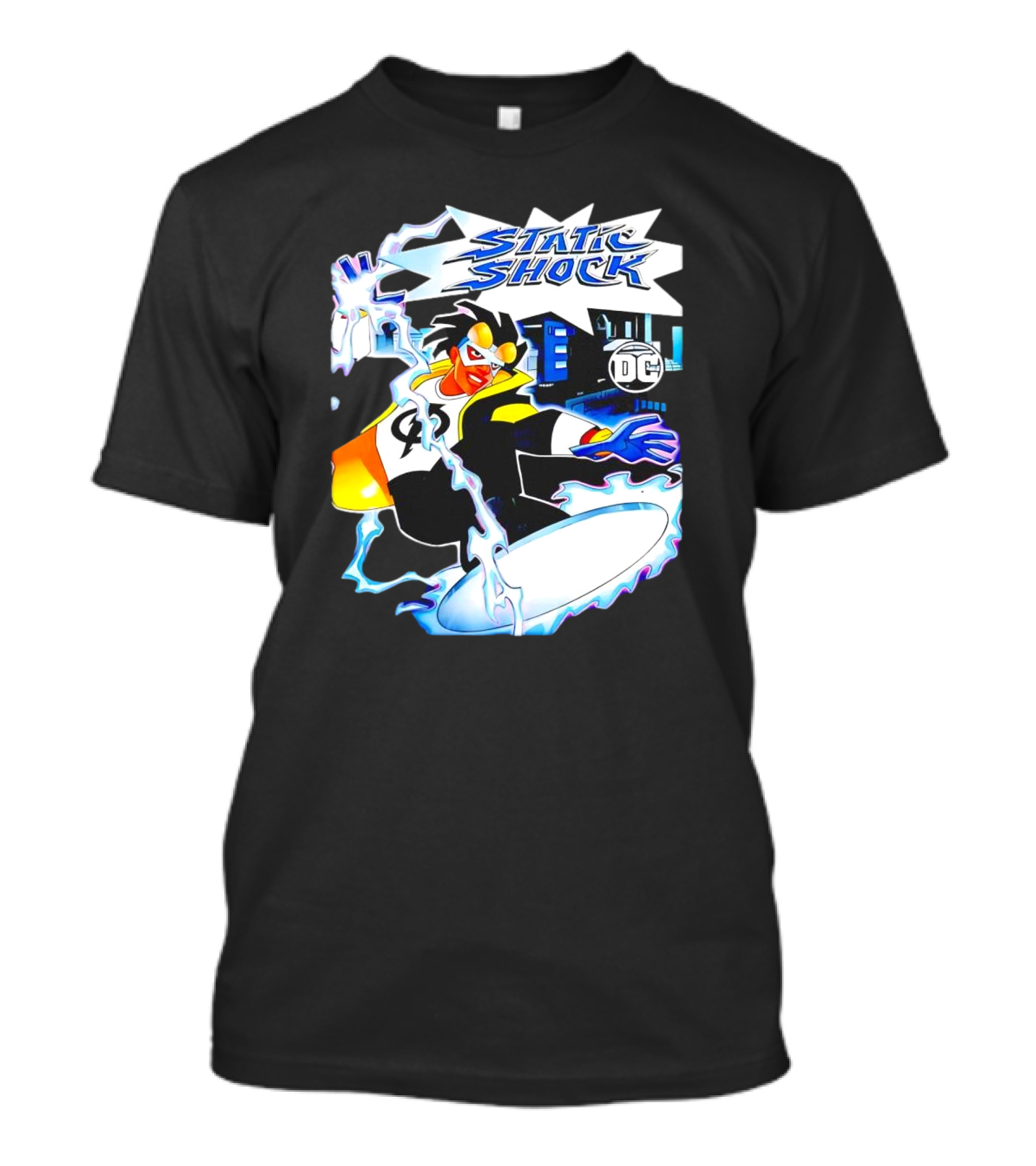 Static Shock DC Comics Electric Hero Iconic T-Shirt