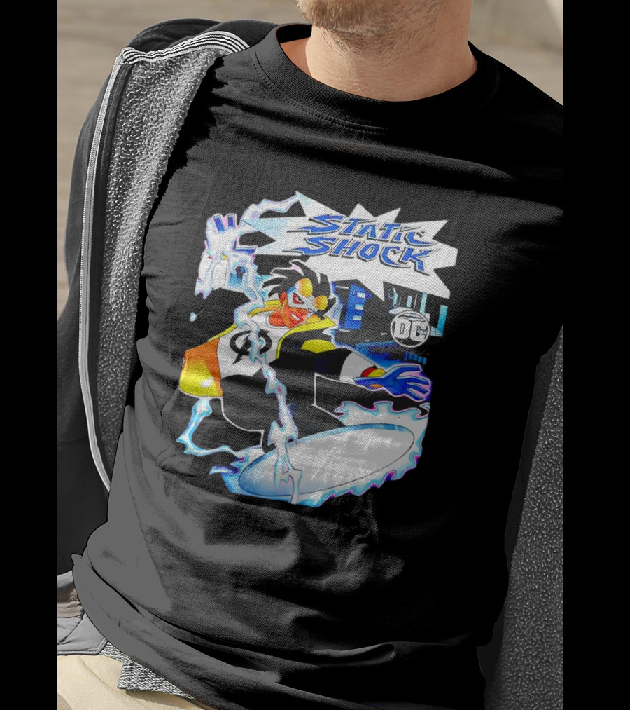 Static Shock DC Comics Electric Hero Iconic T-Shirt