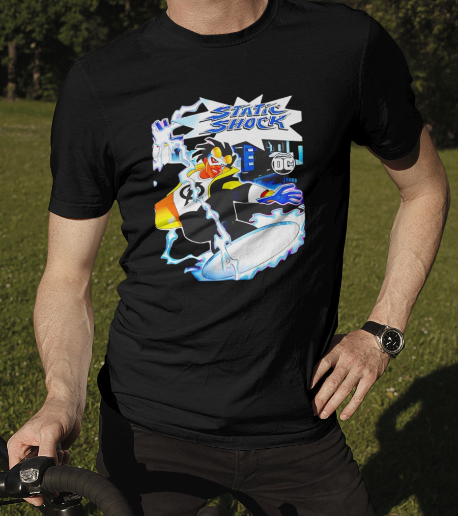 Static Shock DC Comics Electric Hero Iconic T-Shirt