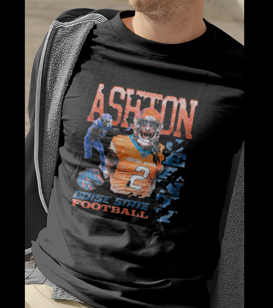 Ashton Jeanty Boise State Football Vintage Broncos 2 T-Shirt