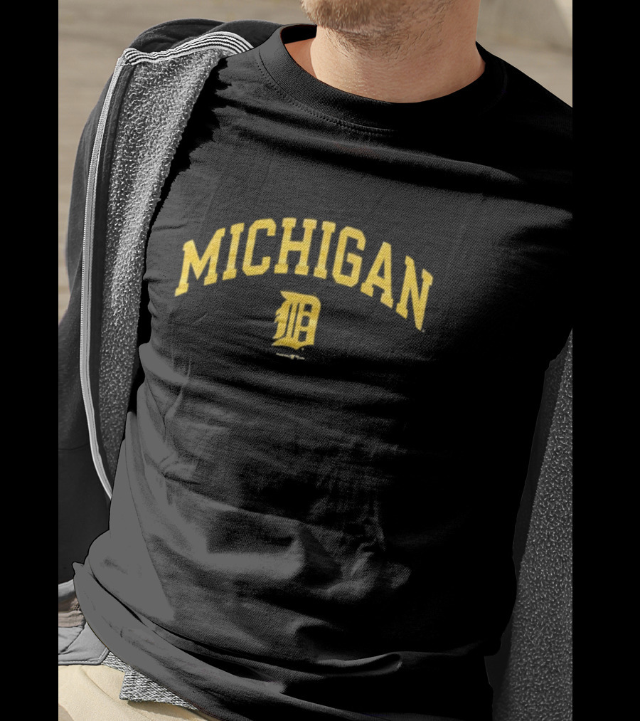 Champion Michigan Wolverines Detroit Tigers Logo T-Shirt