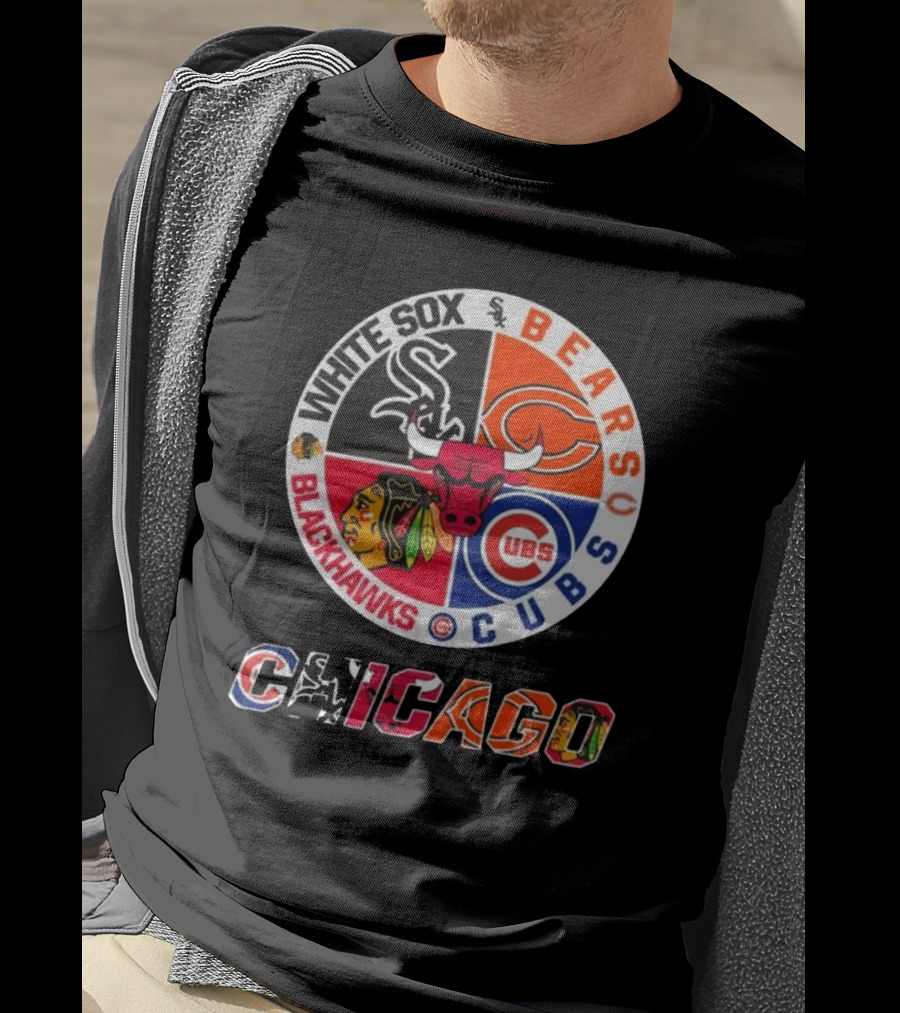 Chicago White Sox Bears Cubs Blackhawks Chicago T-Shirt