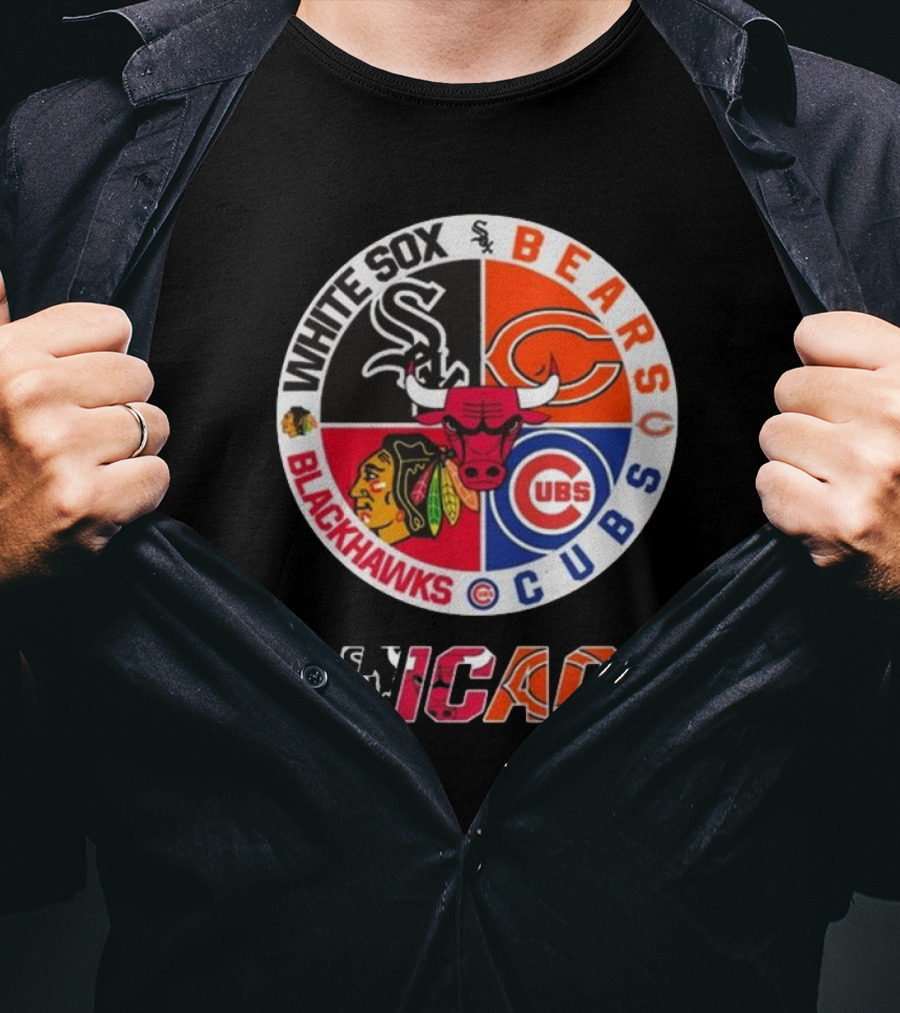 Chicago White Sox Bears Cubs Blackhawks Chicago T-Shirt