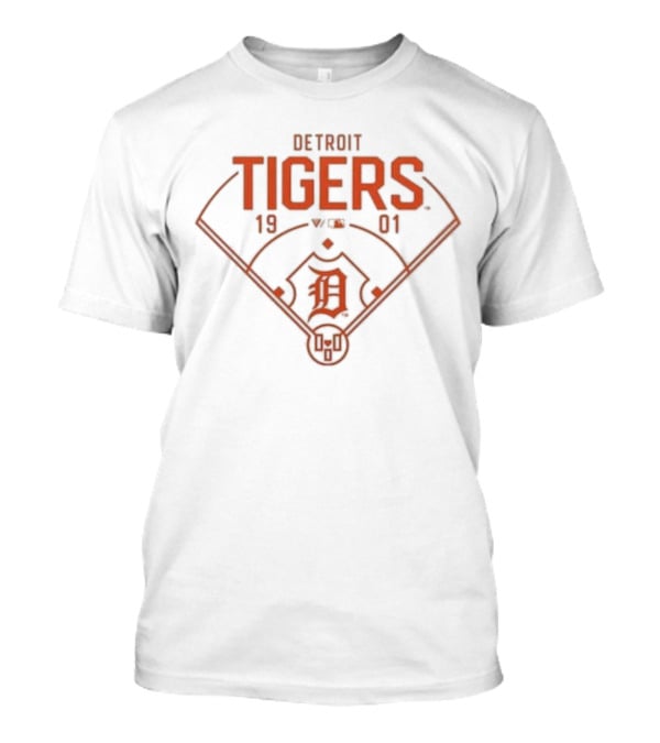 Detroit Tigers 1901 Baseball Field T-Shirt