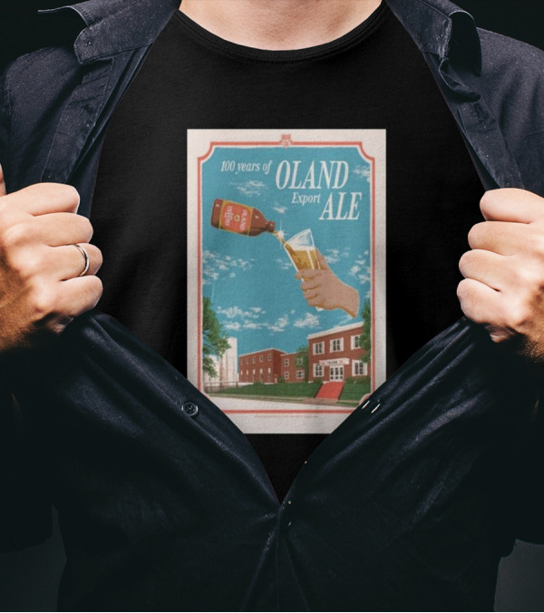 100 Years Of Oland Export Ale Nova Scotia Brewery Celebration T-Shirt