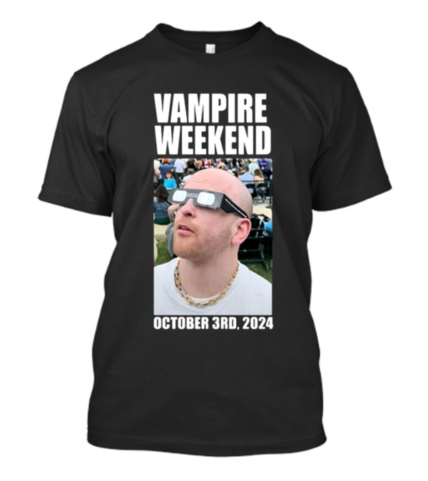 Vampire Weekend October 3rd 2024 Solar Eclipse Viewer T-Shirt