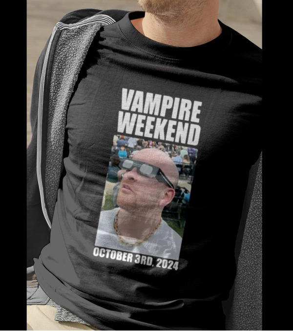 Vampire Weekend October 3rd 2024 Solar Eclipse Viewer T-Shirt