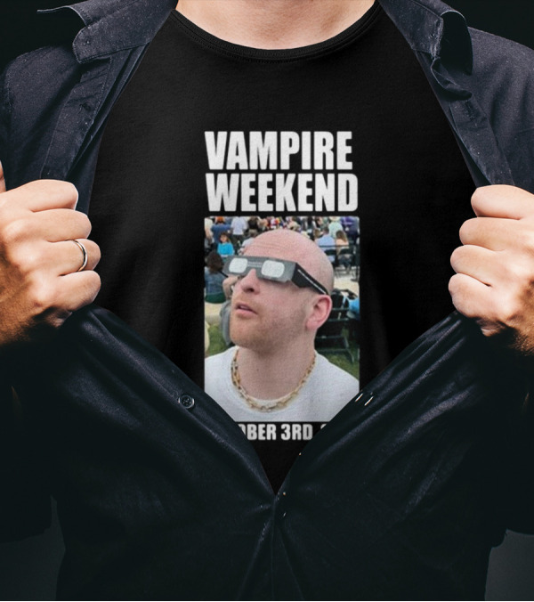 Vampire Weekend October 3rd 2024 Solar Eclipse Viewer T-Shirt