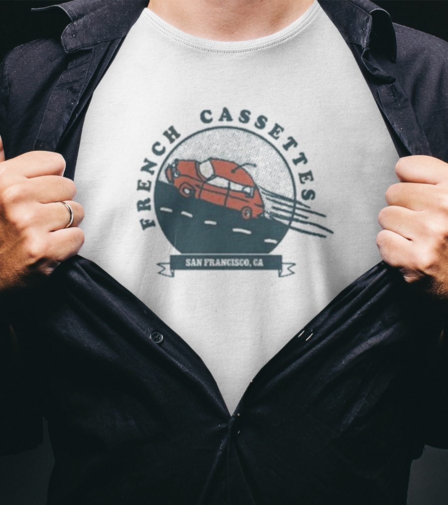 French Cassettes San Francisco CA Retro Van T-Shirt