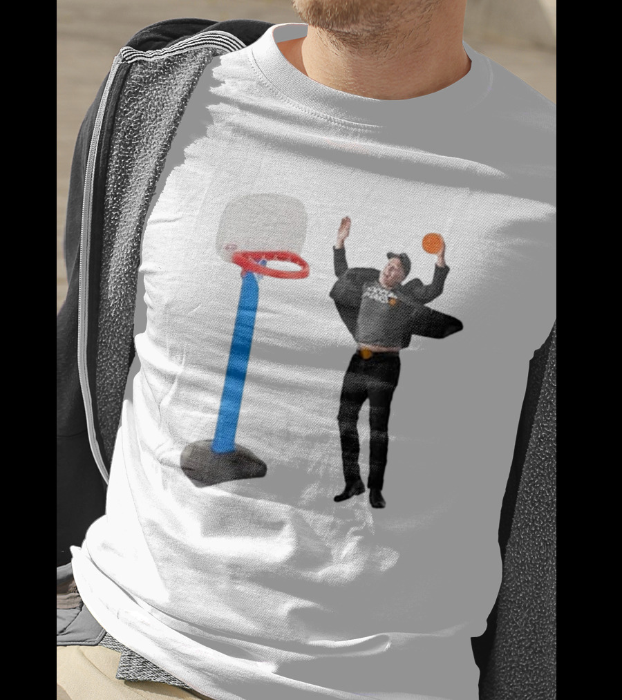 Lil’ Elon Musk Dunking On Basketball Hoop T-Shirt