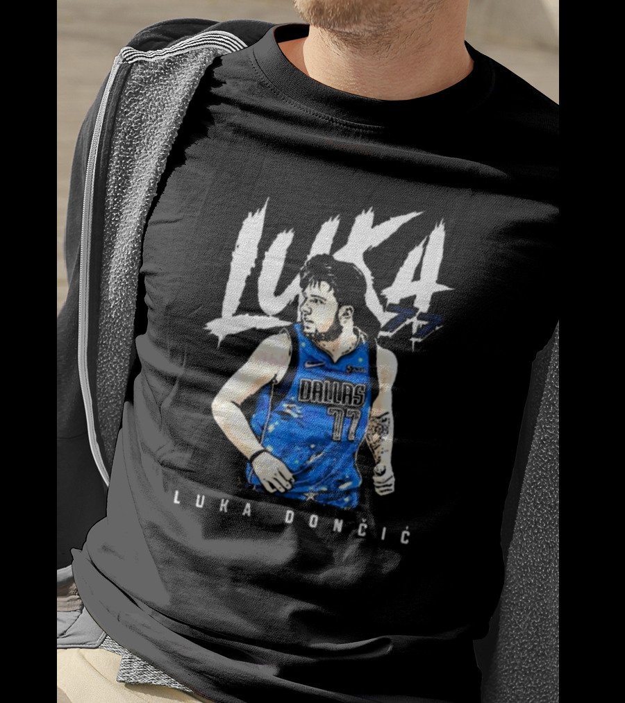 Luka Doncic #77 Dallas Mavericks NBA Player T-Shirt