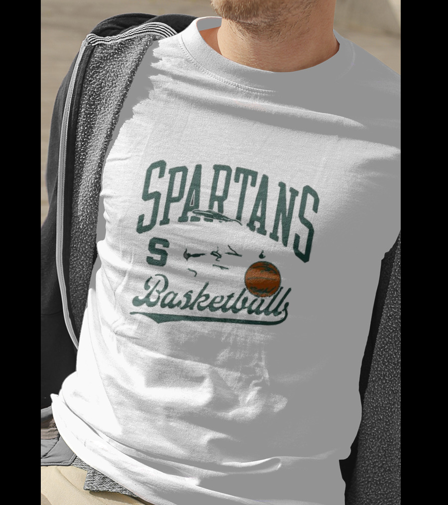 Michigan State Spartans Basketball Snoopy Dribbling T-Shirt