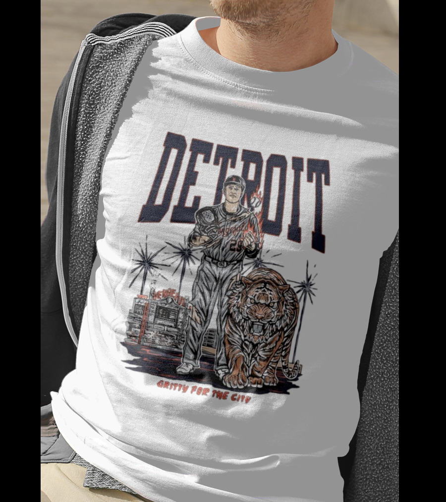 Detroit Tigers Gritty For The City Vengeful Collection MLB T-Shirt