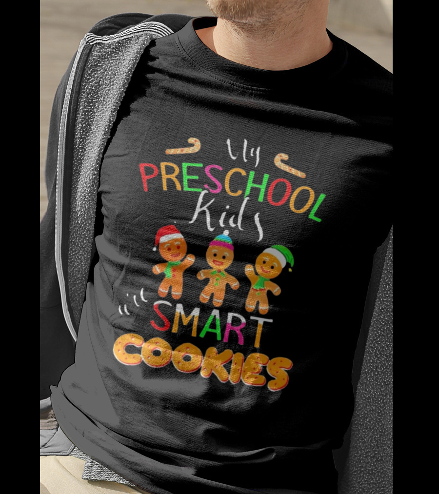 My Preschool Kids Smart Cookies Christmas T-Shirt