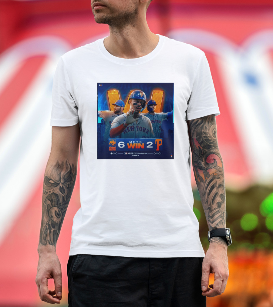 New York Mets 6 Win 2 Philadelphia Phillies NLDS 2024 Game 1 T-Shirt