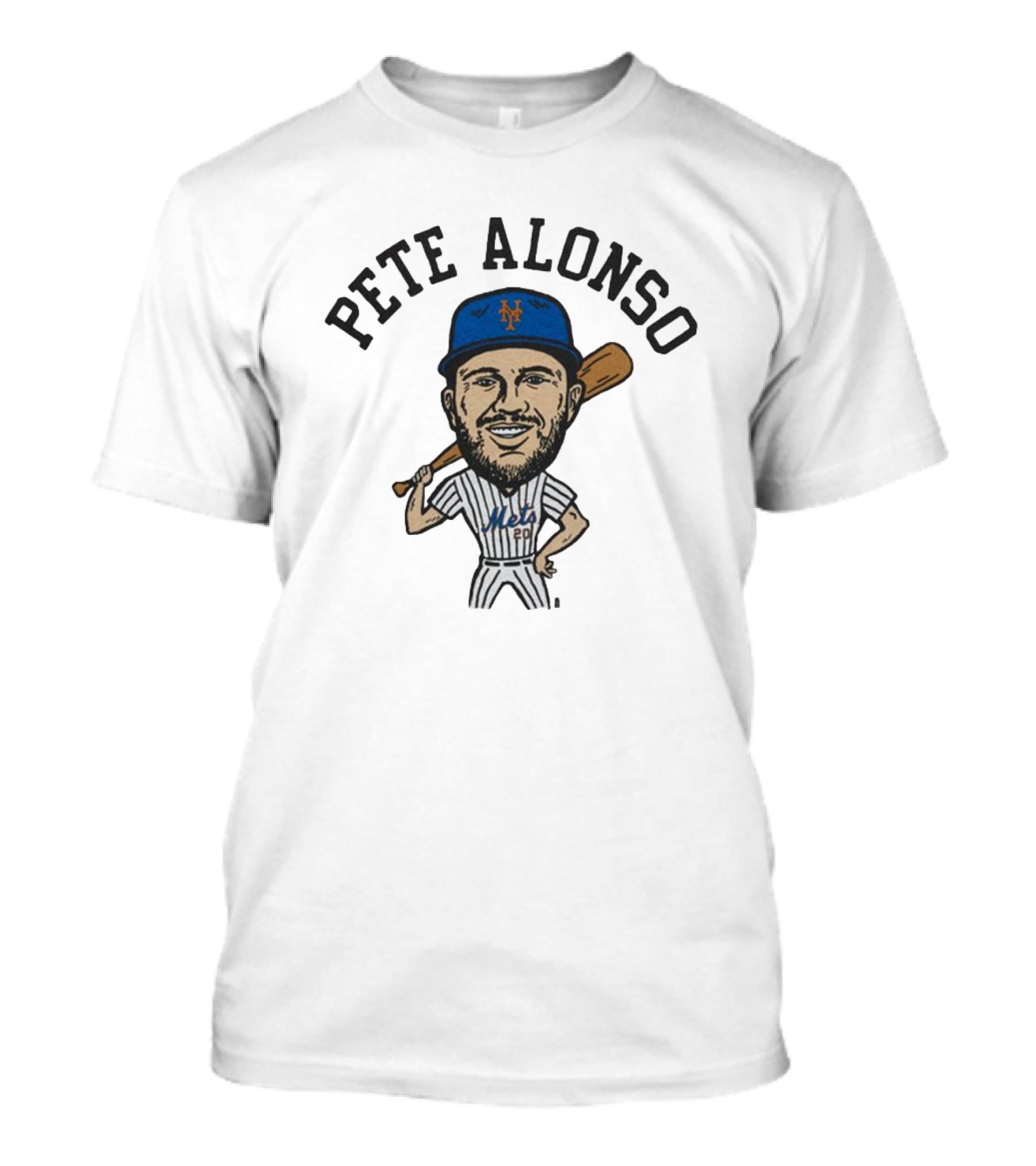 Pete Alonso New York Mets MLB Caricature T-Shirt