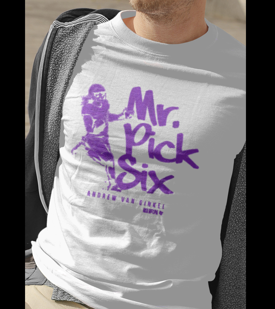 Andrew Van Ginkel Mr. Pick Six NFLPA T-Shirt
