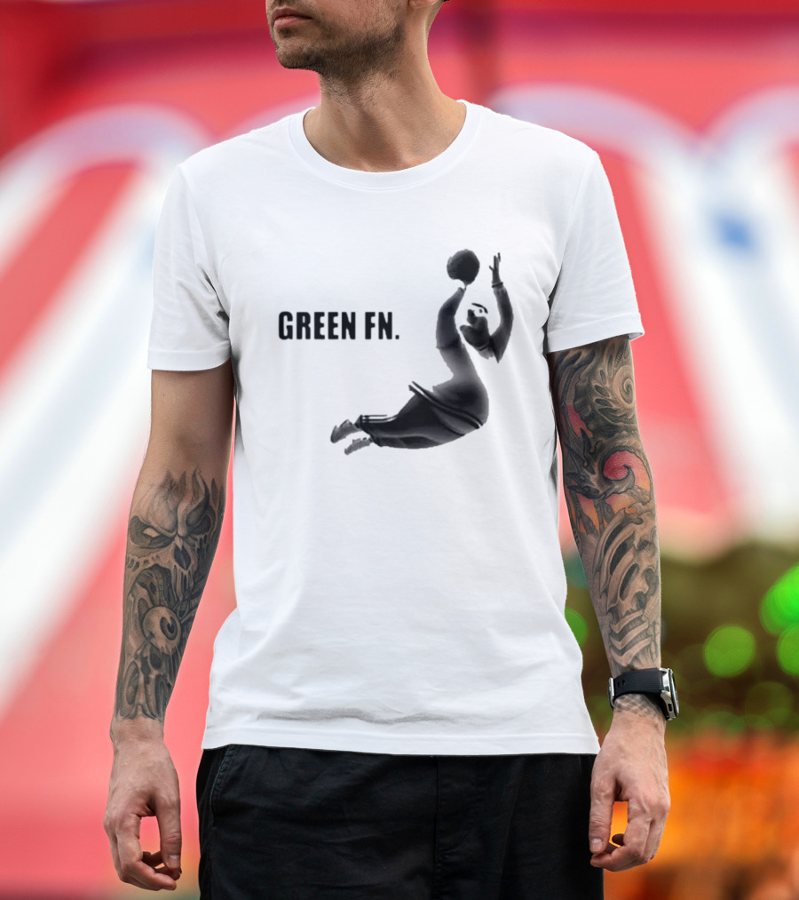 Green Fn Peter Griffin Basketball Dunking T-Shirt