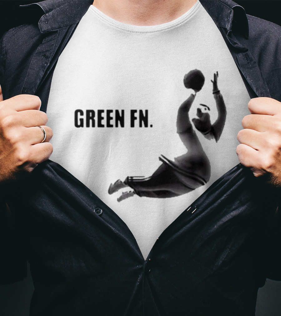 Green Fn Peter Griffin Basketball Dunking T-Shirt
