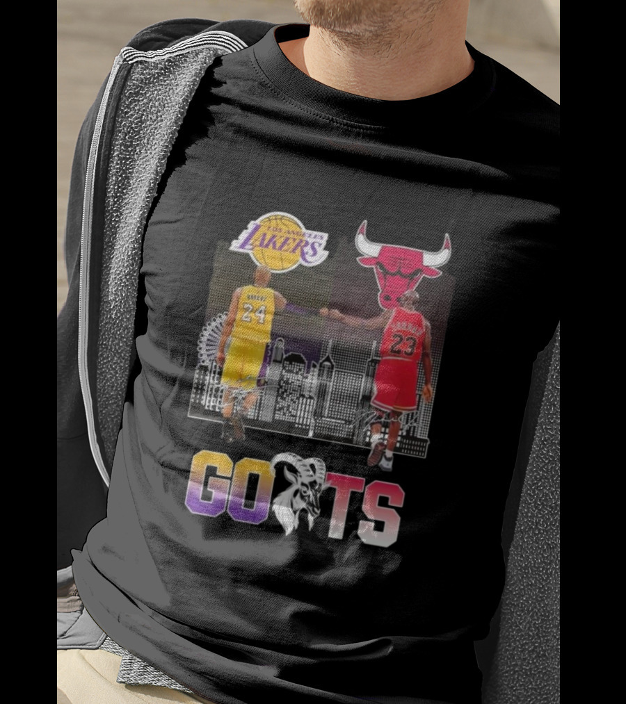 Goats Los Angeles Lakers Kobe Bryant Chicago Bulls Michael Jordan Signatures T-Shirt