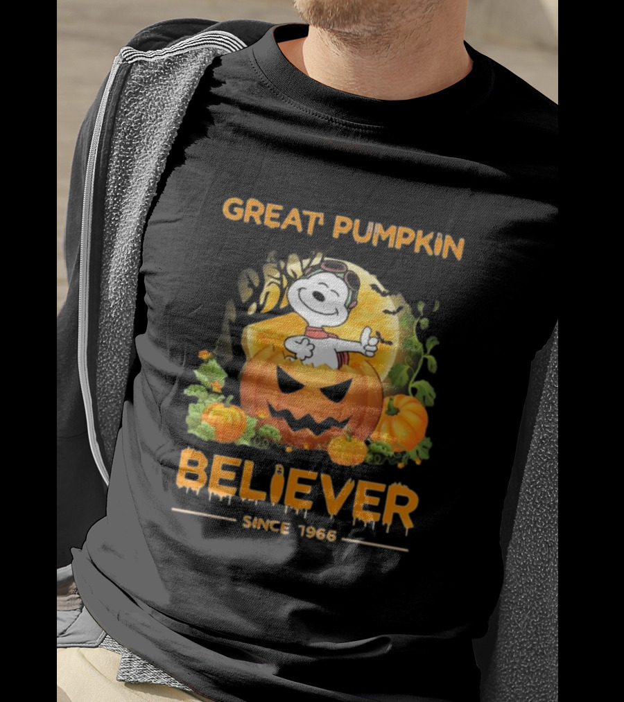 Great Pumpkin Believer Since 1966 Snoopy Peanuts T-Shirt