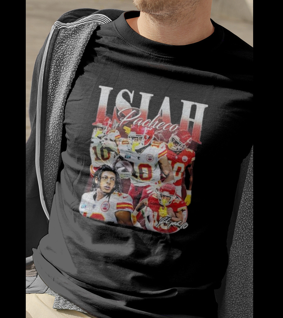 Isiah Pacheco Kansas City Chiefs Vintage Football Star T-Shirt