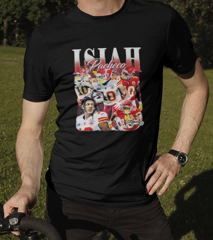 Isiah Pacheco Kansas City Chiefs Vintage Football Star T-Shirt