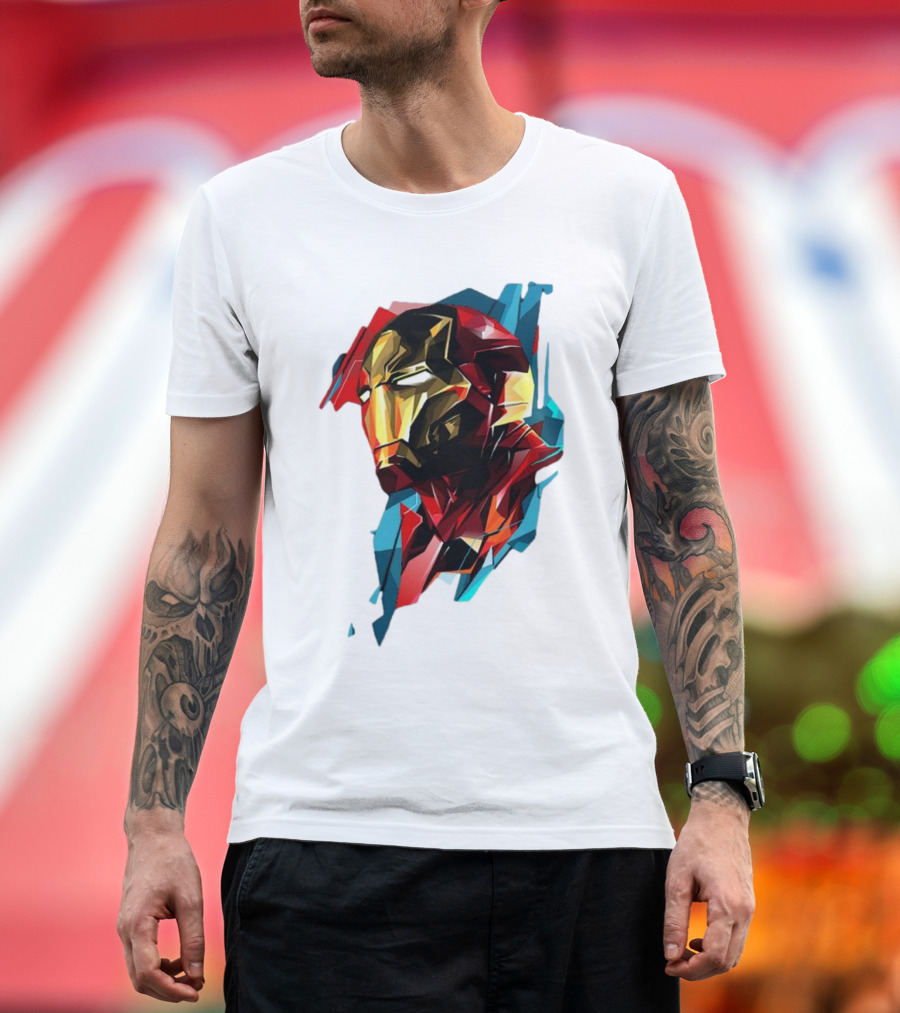 Marvel Avengers Endgame Iron Man Abstract T-Shirt