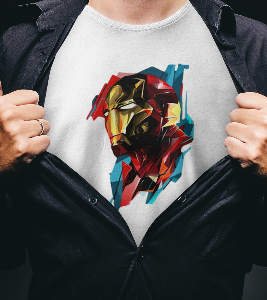 Marvel Avengers Endgame Iron Man Abstract T-Shirt