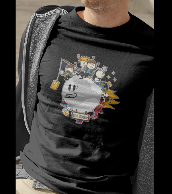 Moonov Moon Art Daj Ober Characters And Hearts T-Shirt
