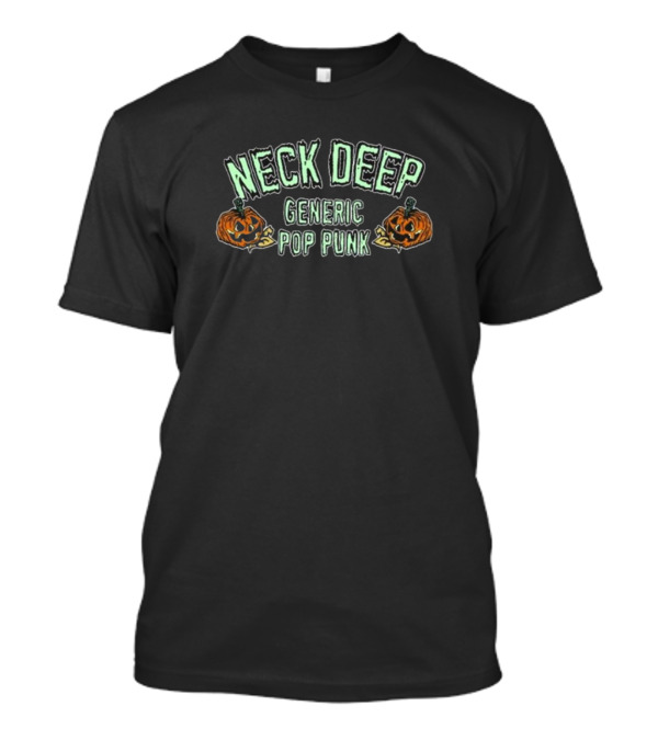 Neck Deep Generic Pop Punk Glow In The Dark Jack-O'-Lantern Halloween T-Shirt