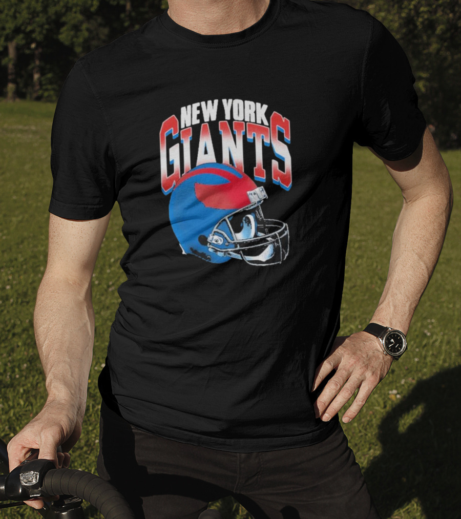 New York Giants NFL Helmet Gradient T-Shirt