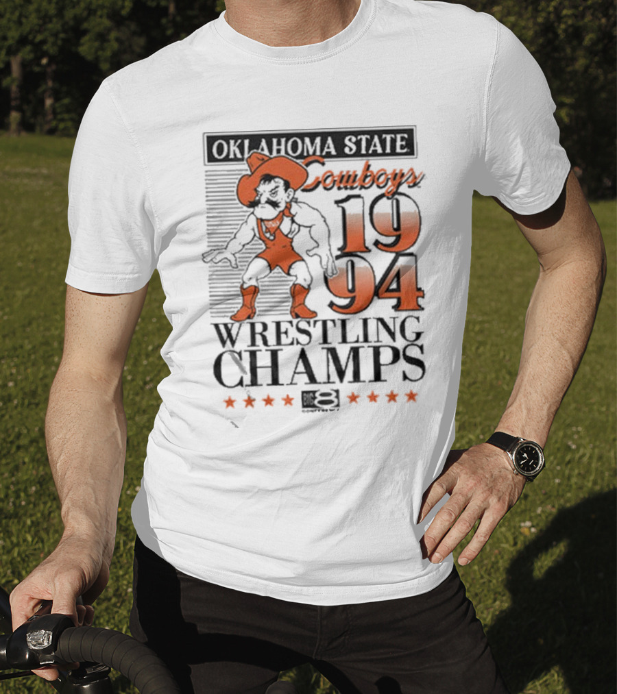 Oklahoma State Cowboys 1994 Wrestling Champs T-Shirt