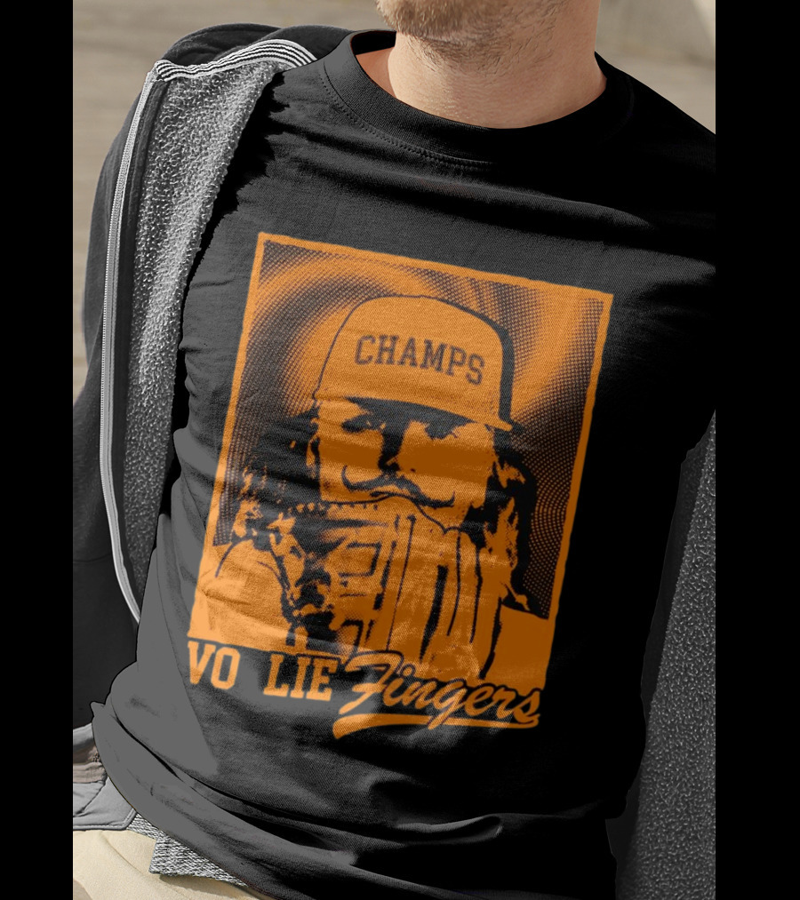 Champs Vo Lie Fingers Baseball Glove T-Shirt